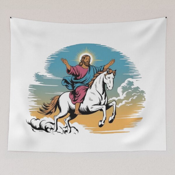 Item preview, JESUS ON WHITE HORSE. designed and sold by Obinne.