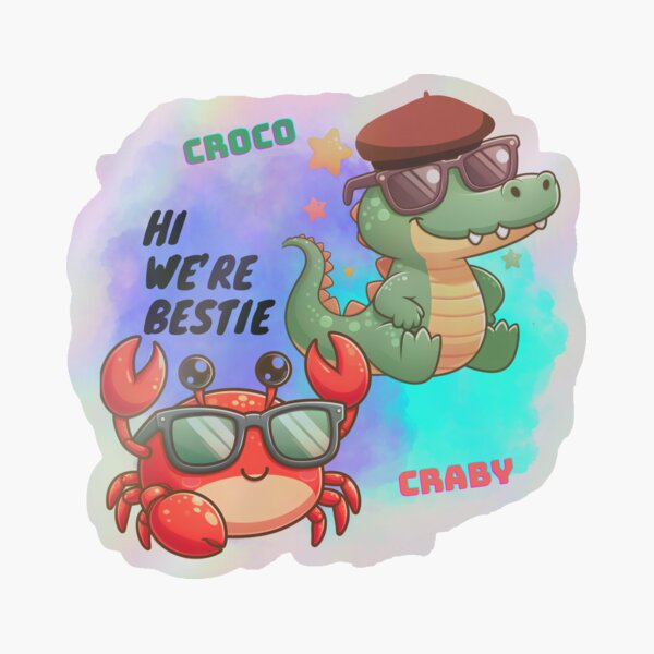 Artikel-Vorschau von Gute Stimmung mit dem Duo Bestie Croco & Craby Set 1: Der Begrüßungstag, designt und verkauft von ifashaman I&B Digi-Arts.