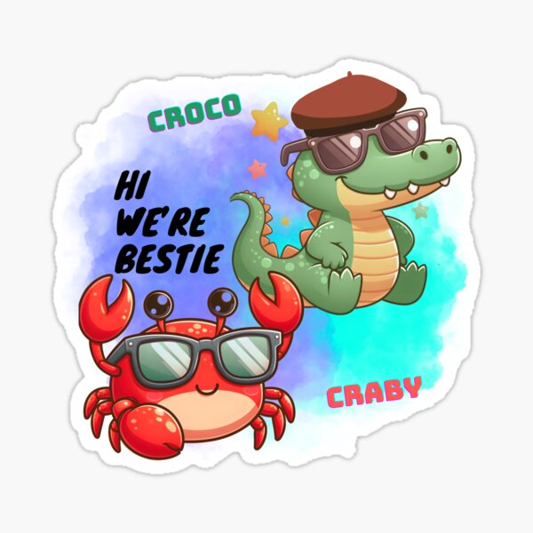 Artikel-Vorschau von Gute Stimmung mit dem Duo Bestie Croco & Craby Set 1: Der Begrüßungstag, designt und verkauft von ifashaman I&B Digi-Arts.