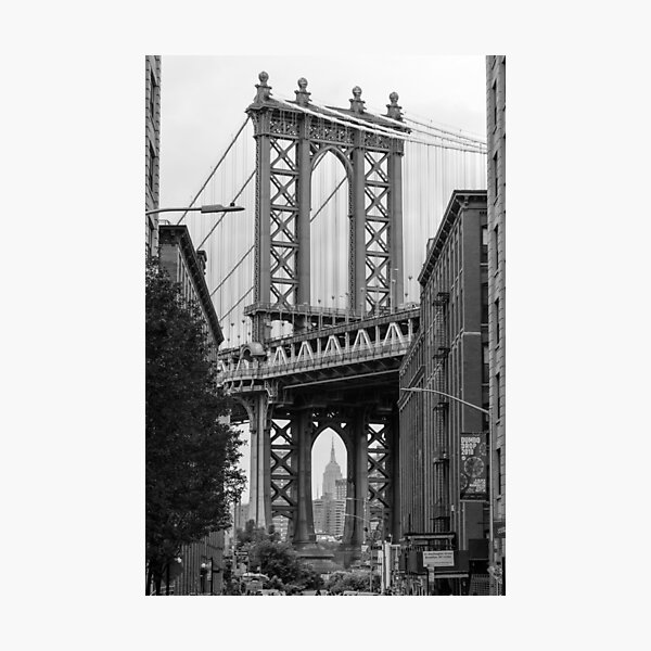 Item preview, The Manhattan Bridge in Monochrome from Dubbo in Brooklyn designed and sold by Aure50.