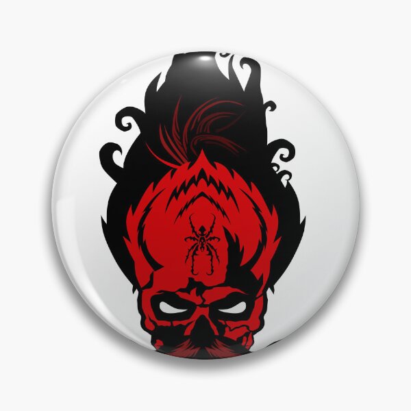 Item preview, skull hipster tribal devil skull mustache mustached lucifer designed and sold by Achille3777.