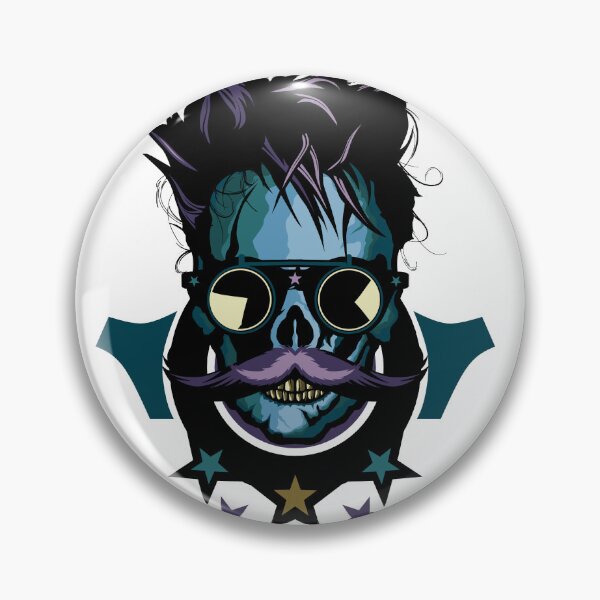 Item preview, skull head logo hipster skull crane mustache trade mark mustached round sunglasses star fancy designed and sold by Achille3777.