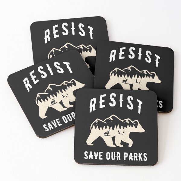 Item preview, Resist Save Our Parks Alt US National Parks Bear Nature designed and sold by Blok45.