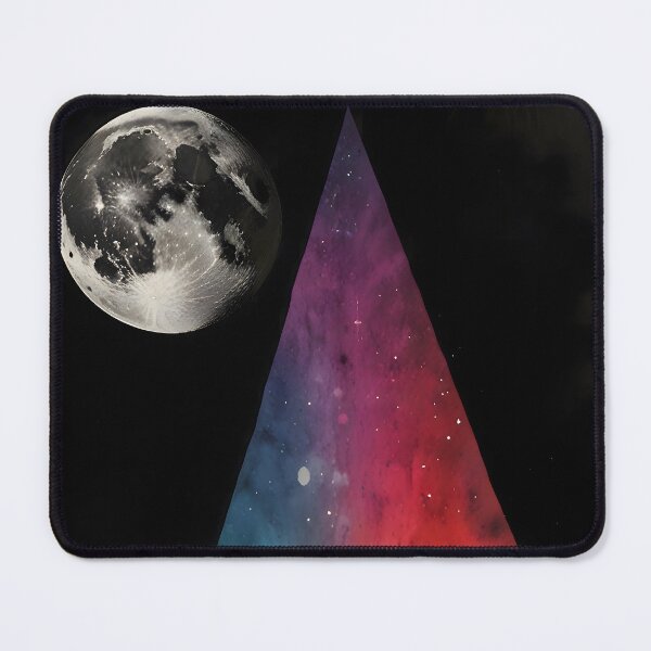 Item preview, Lunar Prism, Watercolor Space Lovers, Abstract Galaxy Modern Art, Vibrant Rainbow Reflection designed and sold by Kintsugi99.