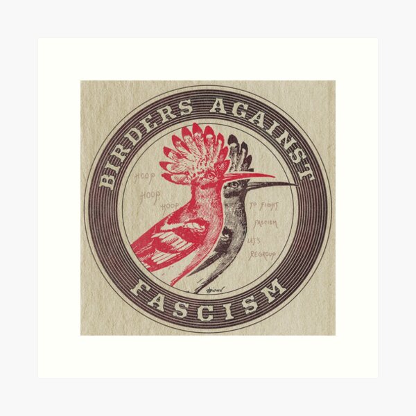 Aperçu de l'œuvre Ornitho Antifa créée et vendue par Loki Propagandart.