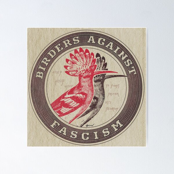 Item preview, Birders against fascism designed and sold by Loki Propagandart.