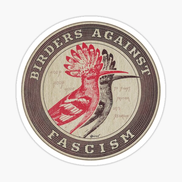 Artikel-Vorschau von Vogelbeobachter gegen Faschismus, designt und verkauft von Loki Propagandart.