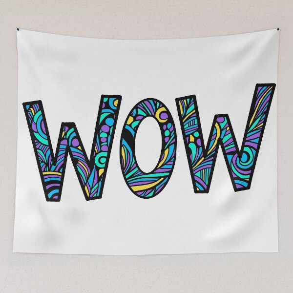 Item preview, Intricate word: wow designed and sold by SpectrumShine.