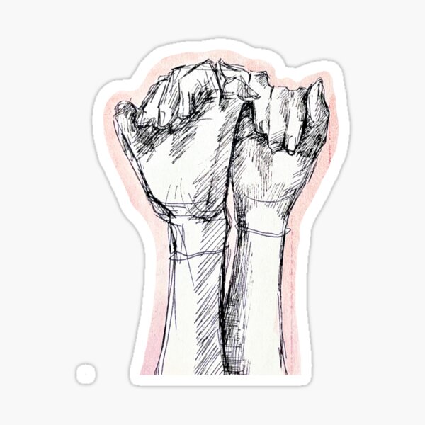 Pinky Promise Sketch Sticker