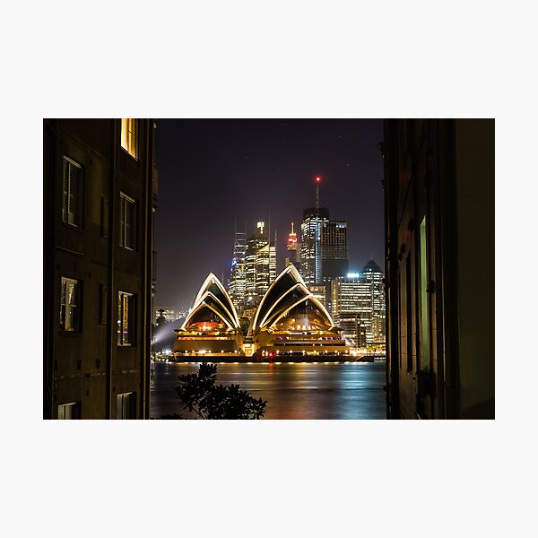 Item preview, Sydney Opera House illuminated by Night designed and sold by Aure50.