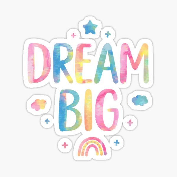 Item preview, Dream Big - Cute Motivational Quotes designed and sold by RiceArtShop.