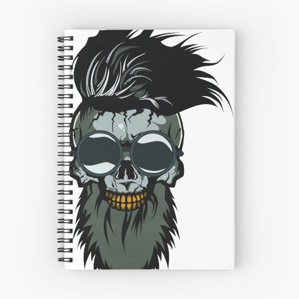 Item preview, skull sunglasses hipster bearded skull crane designed and sold by Achille3777.