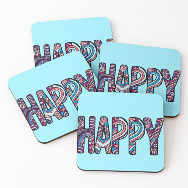 Item preview, Intricate word Happy designed and sold by SpectrumShine.