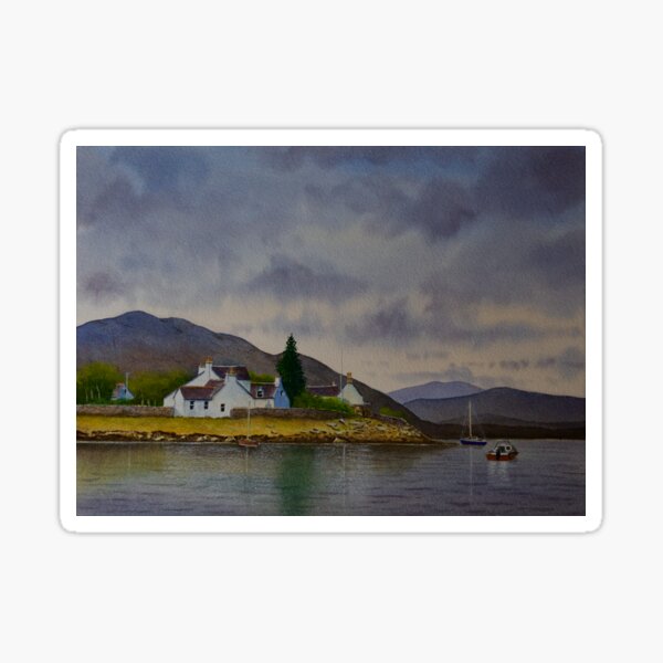 Item preview, Plockton, Scotland in Watercolour designed and sold by SeanSmithArt.