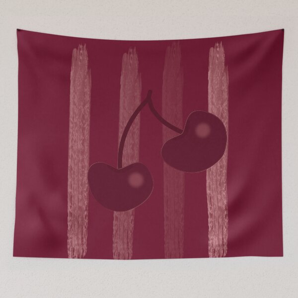 Item preview, Home Sweet Cherries, Cherry Red Background  designed and sold by Aureusglow.