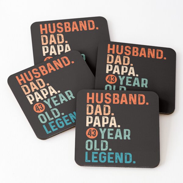 Item preview, Husband Dad vintage 43th Birthday or Father’s Day old t-shirt design. designed and sold by MdAiubali.