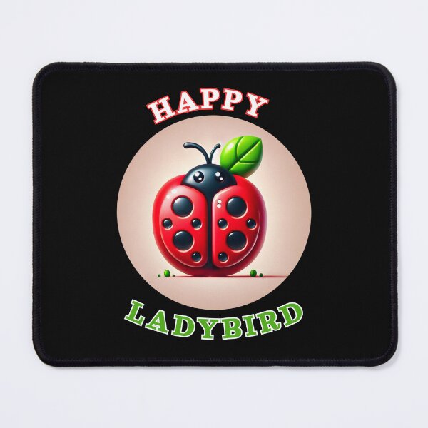 Item preview, Happy Ladybird Bug Red Apple Spring designed and sold by Maggie Mustard.