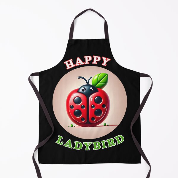 Item preview, Happy Ladybird Bug Red Apple Spring designed and sold by Maggie Mustard.