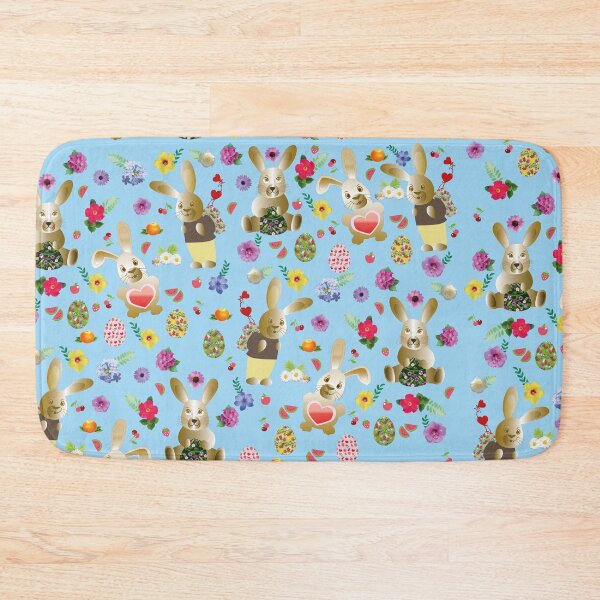 Item preview, Happy Easter! All-over print with happy Easter bunnies! designed and sold by www.superclo3d.com   www.kuhldesign.eu.