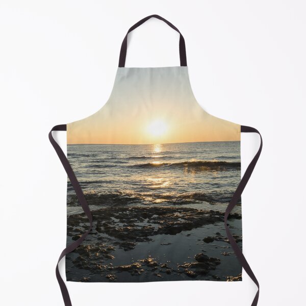 Item preview, Low Tide Sunset with Gentle Sunlit Waves designed and sold by Georgia Mizuleva.