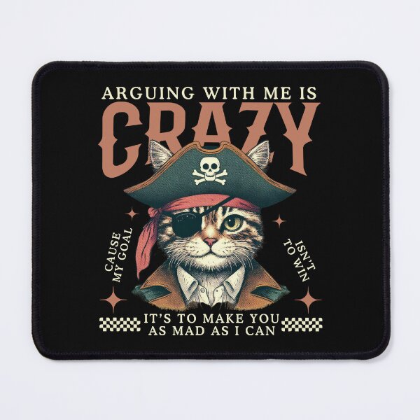 Item preview, Arguing Pirate cat designed and sold by Peerless-Prime.