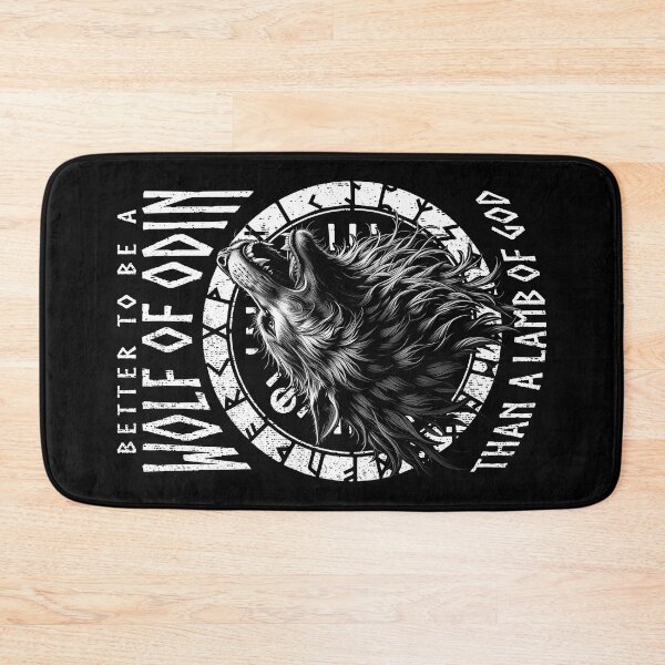 Item preview, Wolf Of Odin Lamb Of God Viking Norse Mythology Compass designed and sold by GrandeDuc.