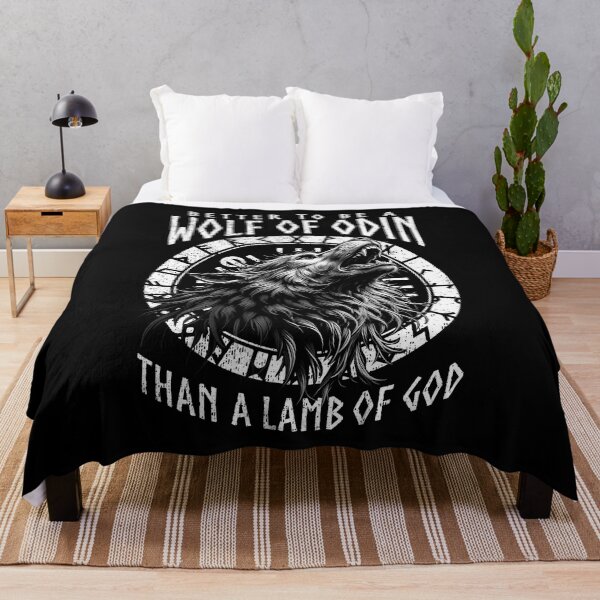Item preview, Wolf Of Odin Lamb Of God Viking Norse Mythology Compass designed and sold by GrandeDuc.