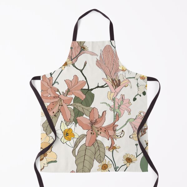Item preview, Vintage colors seamless tropical pattern with colorful garden flowers and orchids. designed and sold by MatyKotiv.