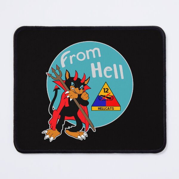 Item preview, US Army - From Hell - 12th Armored Division Emblem designed and sold by pzd501.
