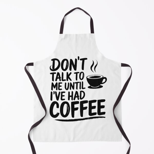 Item preview, Don't Talk to Me Until I've Had Coffee | Funny Coffee Lover Quote | Caffeine Addict Gift designed and sold by Golden Cherry Creative.