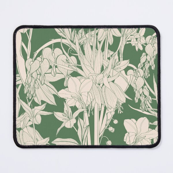 Item preview, Seamless background with a line spring flowers ornament. designed and sold by MatyKotiv.
