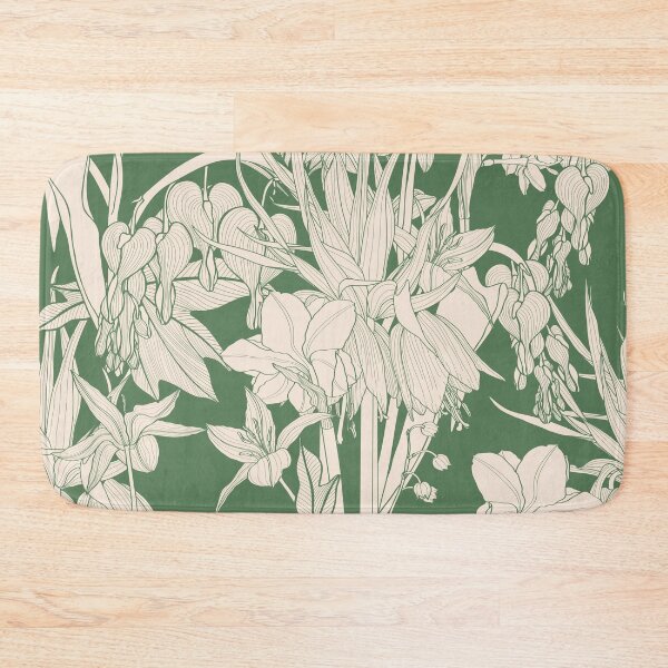 Item preview, Seamless background with a line spring flowers ornament. designed and sold by MatyKotiv.