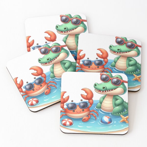 Item preview, Good Vibes with Duo Bestie Croco & Craby Set 2: Summer Vibes designed and sold by ifashaman I&B Digi-Arts.