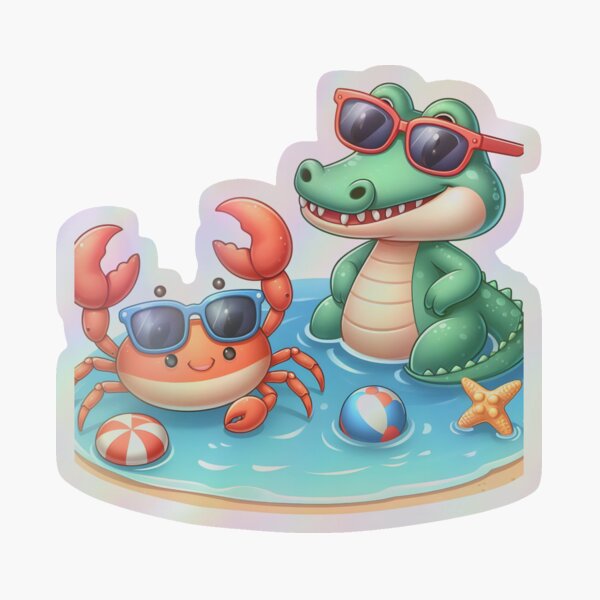 Artikel-Vorschau von Gute Stimmung mit dem Duo Bestie Croco & Craby Set 2: Sommerstimmung, designt und verkauft von ifashaman I&B Digi-Arts.
