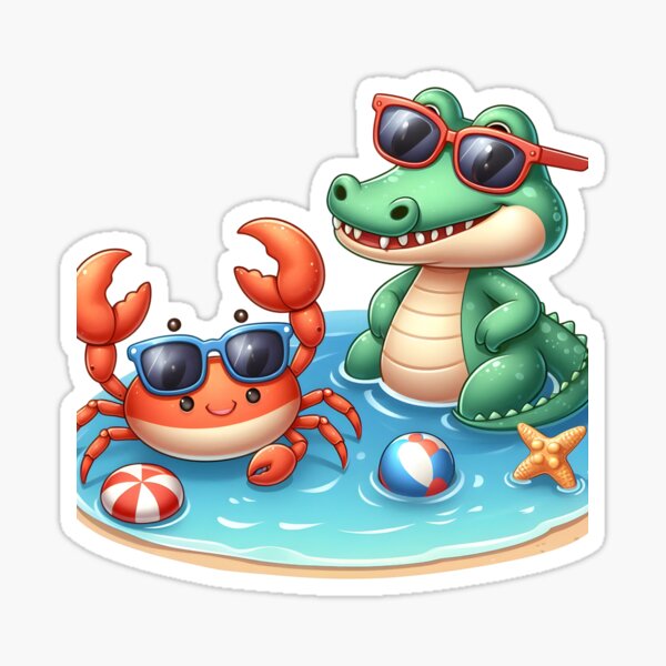 Artikel-Vorschau von Gute Stimmung mit dem Duo Bestie Croco & Craby Set 2: Sommerstimmung, designt und verkauft von ifashaman I&B Digi-Arts.