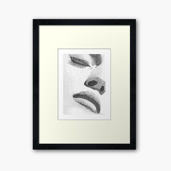 Item preview, Portrait of a woman with closed eyes designed and sold by bullesensuelle.