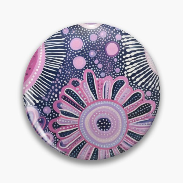 Item preview, Aboriginal Inspired Dot Art - Blooming Flowers designed and sold by GrinGalore.