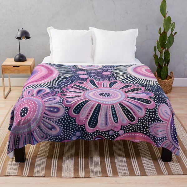 Item preview, Aboriginal Inspired Dot Art - Blooming Flowers designed and sold by GrinGalore.