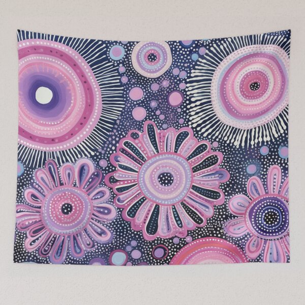 Item preview, Aboriginal Inspired Dot Art - Blooming Flowers designed and sold by GrinGalore.
