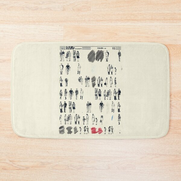 Item preview, Vintage VIBO Diagraph Transfer Sheet – Mid-Century Architectural Figures designed and sold by ChickenFund.
