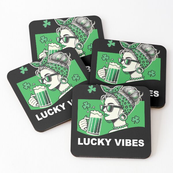Item preview, St. Patrick's Day Lucky Vibes Kleeblatt designed and sold by LuminOrb.