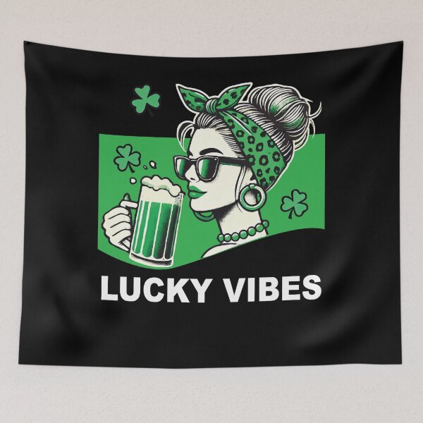 Item preview, St. Patrick's Day Lucky Vibes Kleeblatt designed and sold by LuminOrb.