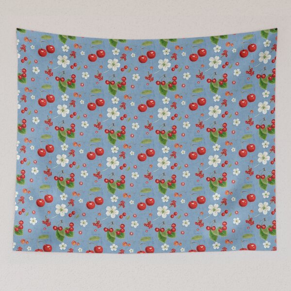 Item preview, Cherries And Cherrie Blossoms designed and sold by catsandmore.