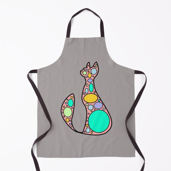 Item preview, cat with circles designed and sold by Kristina Gau.