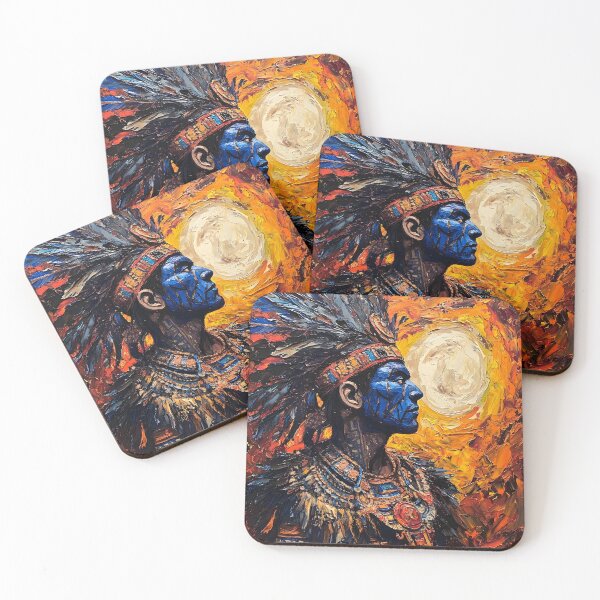 Item preview, Ritual of the Sun: Aztec Priest in Impasto designed and sold by Nemo Art Concepts.