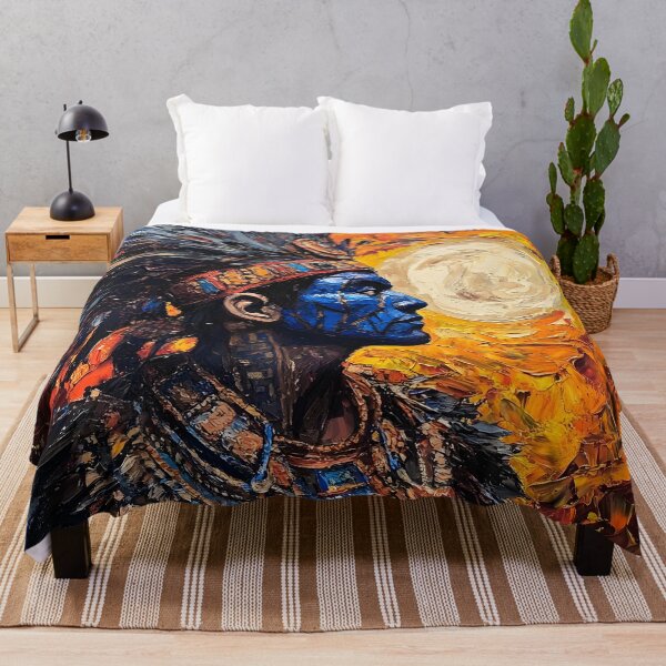 Item preview, Ritual of the Sun: Aztec Priest in Impasto designed and sold by Nemo Art Concepts.