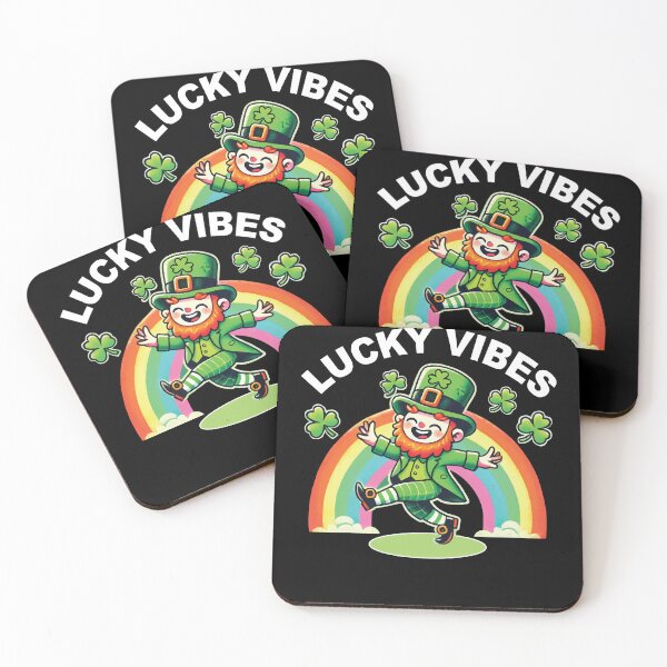 Item preview, Lucky Vibes St. Patricks Day Regenbogen designed and sold by LuminOrb.