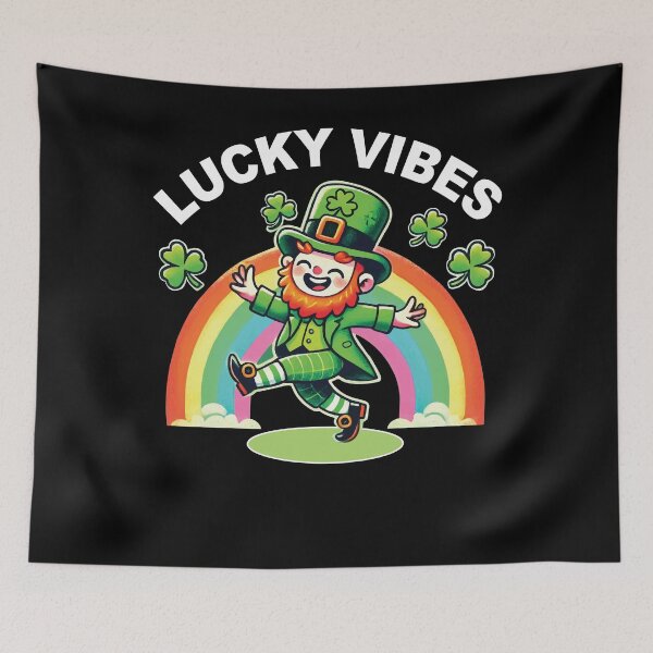 Item preview, Lucky Vibes St. Patricks Day Regenbogen designed and sold by LuminOrb.