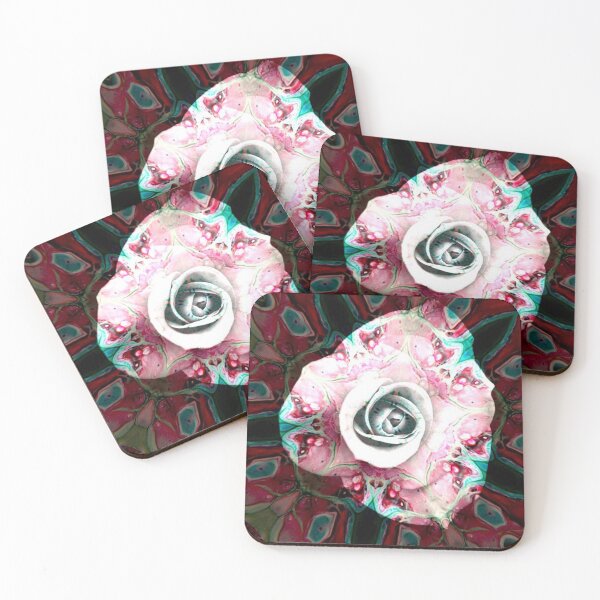 Item preview, Fluid Nature - Abstract Pink Teal Rose designed and sold by vmajzlik.