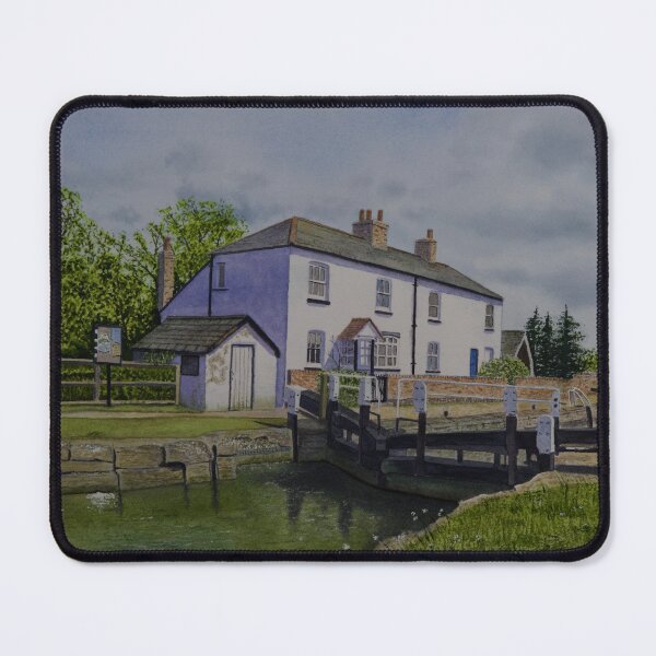Item preview, White Cottages, Grand Union Canal in Watercolour designed and sold by SeanSmithArt.